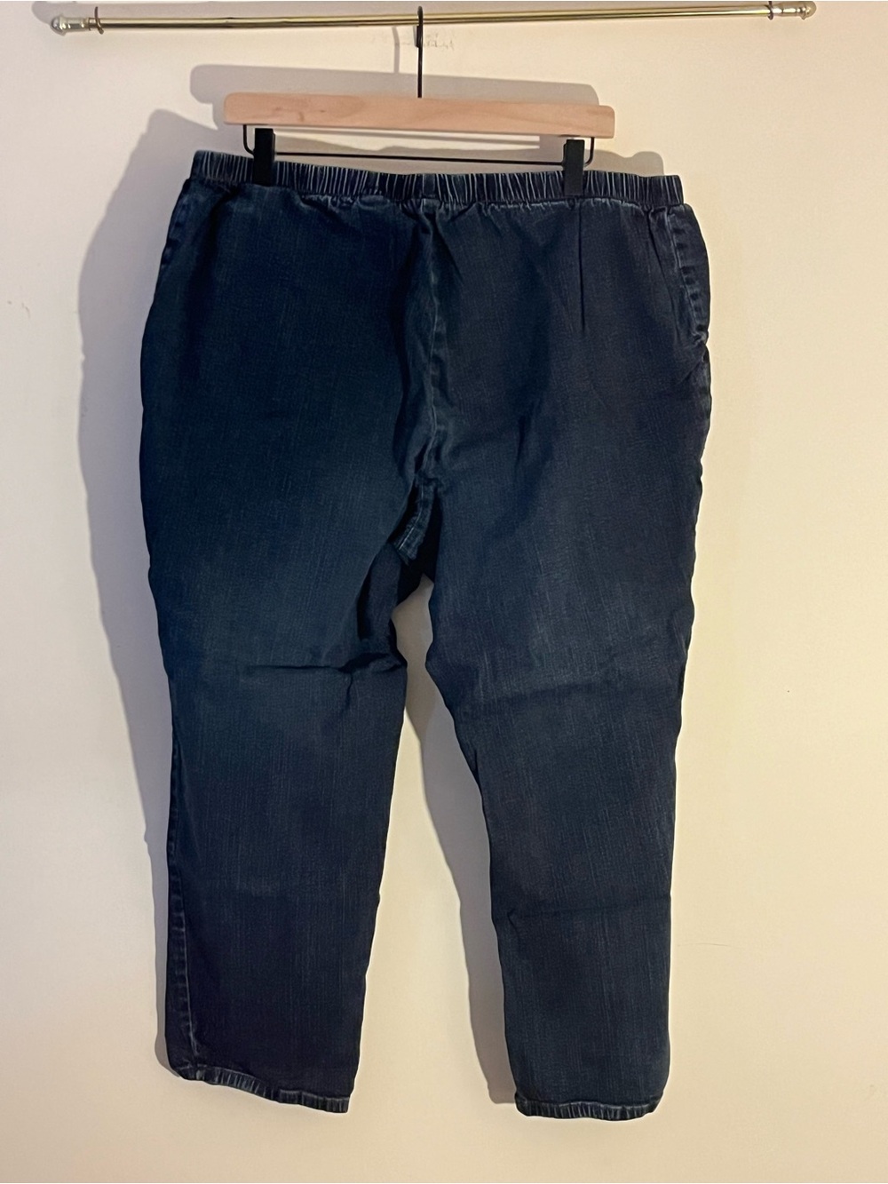 Elastic Waist Dark Blue denim jeans - Picture 3 of 4